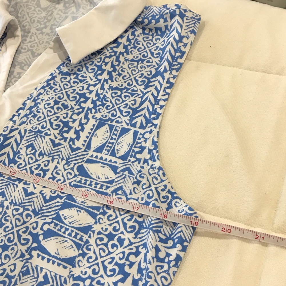 Sigrid Olsen Blue and White Patterned Skort Set - Picture 8 of 11